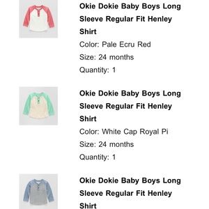 Okie Dokie Baby Boys long sleeve